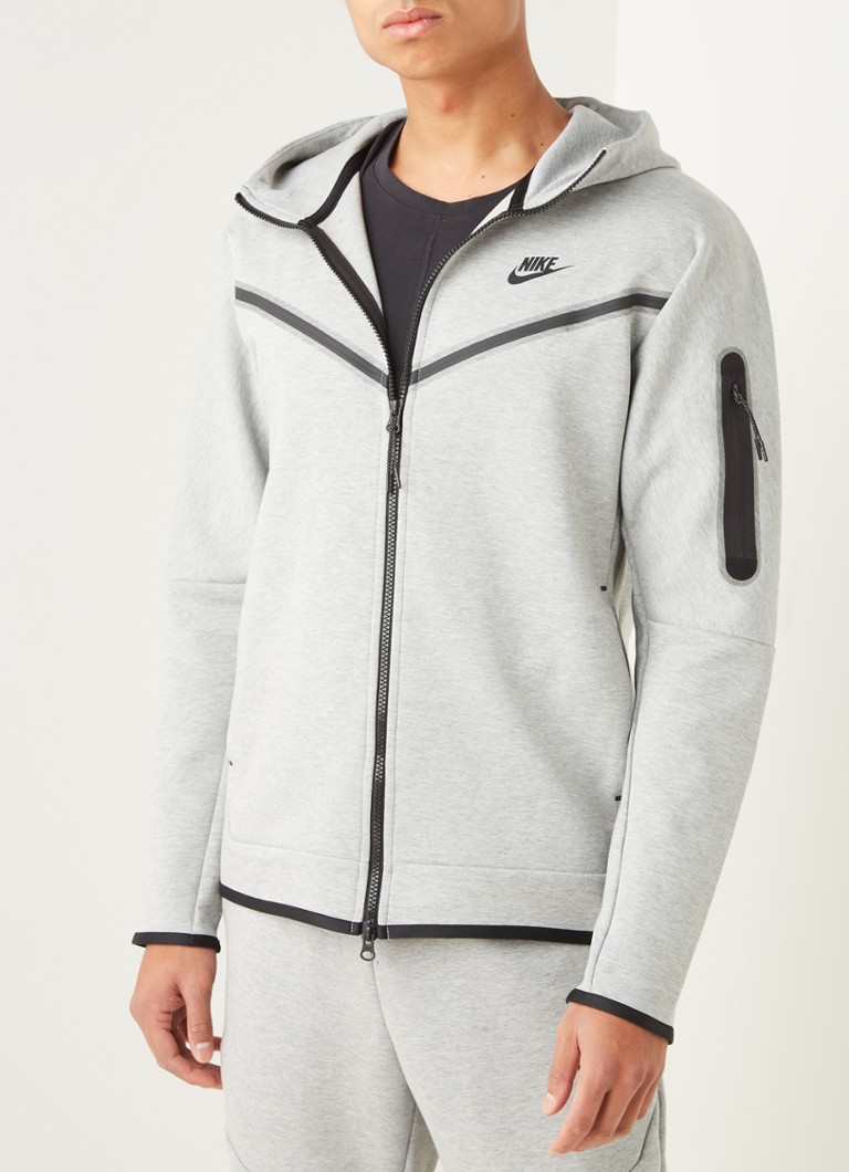 Nike Tech Fleece met steekzakken • Grijsmele de Bijenkorf