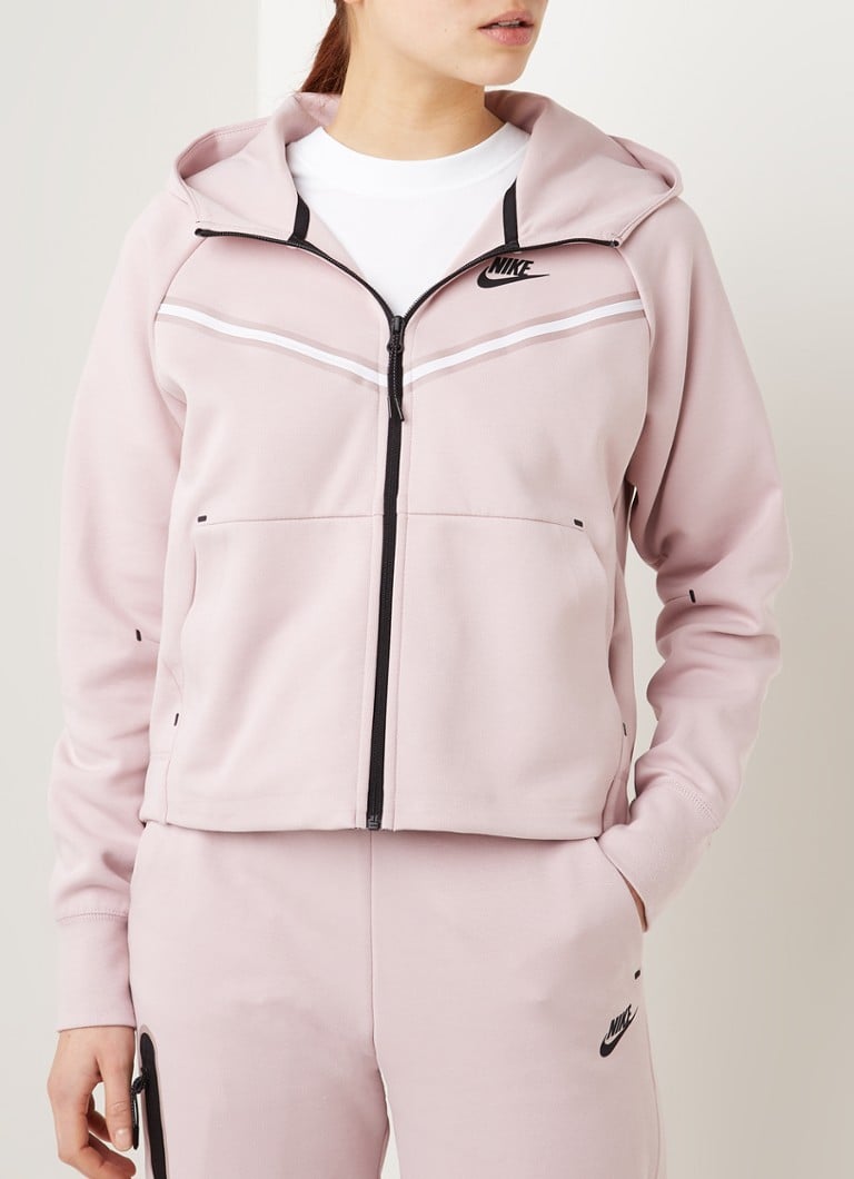 Nike Tech Fleece Plus Zip Thru Hoodie In Regal Pink ...