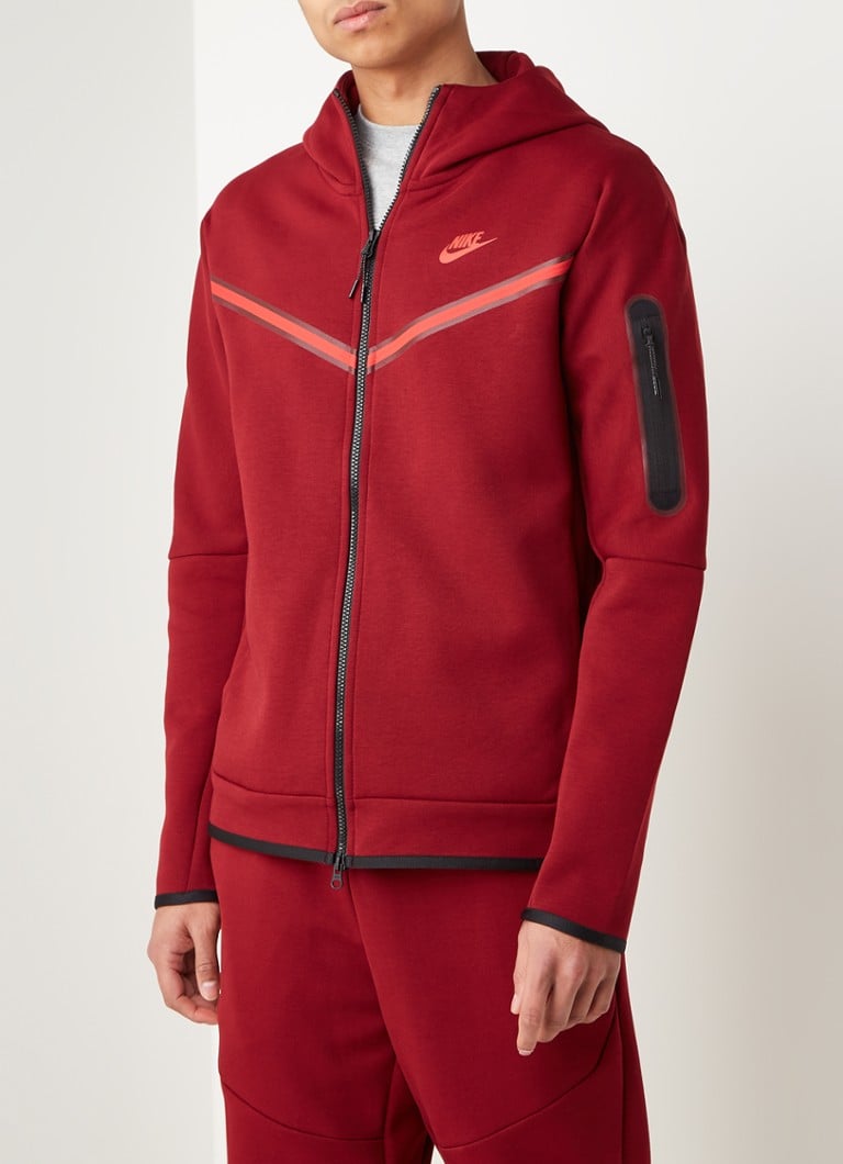 galerij voorzetsel Sportman Nike Tech fleece trainingsvest met logo • Rood • de Bijenkorf