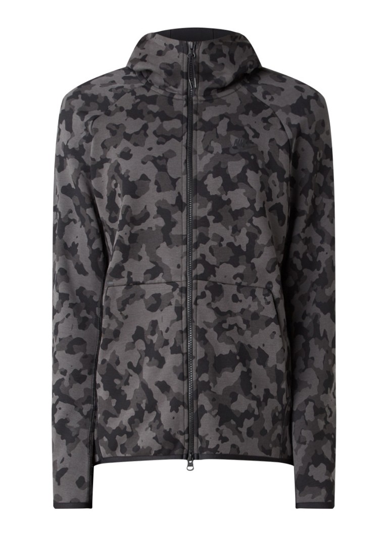 Wind Begrip bende Nike Tech fleece vest met capuchon met camouflagedessin • Legergroen • de  Bijenkorf