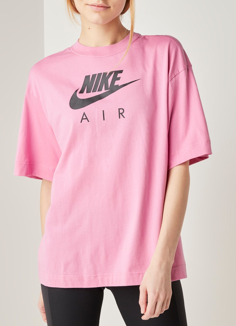 rit Grit film Nike Trainings T-shirt met logoprint • Roze • de Bijenkorf