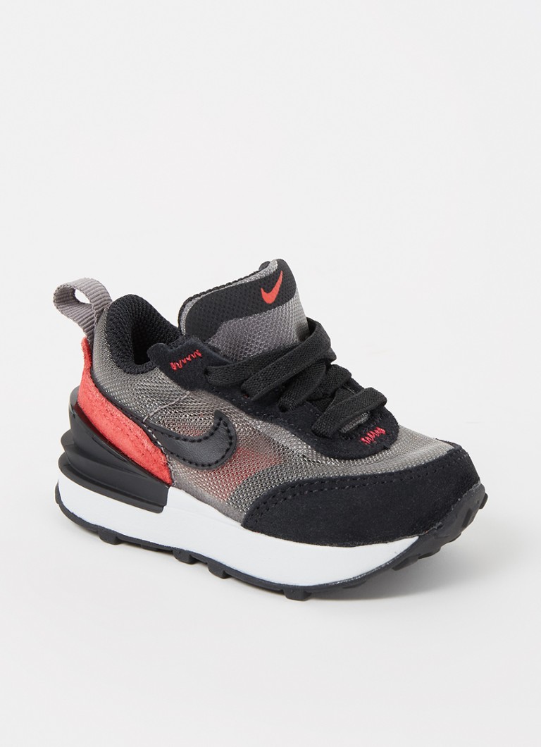 Nike Waffle One babyschoentje mesh details • Zwart Bijenkorf