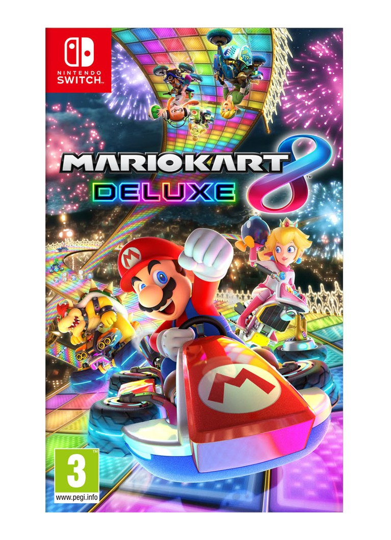 Nintendo - Mario Kart Deluxe game - Nintendo Switch - Rood