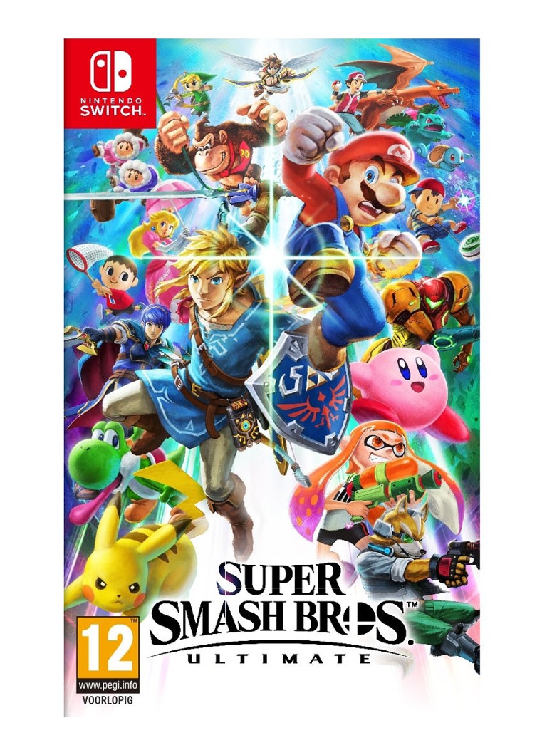 Nintendo - Super Smash Bros Ultimate game - Nintendo Switch - Rood