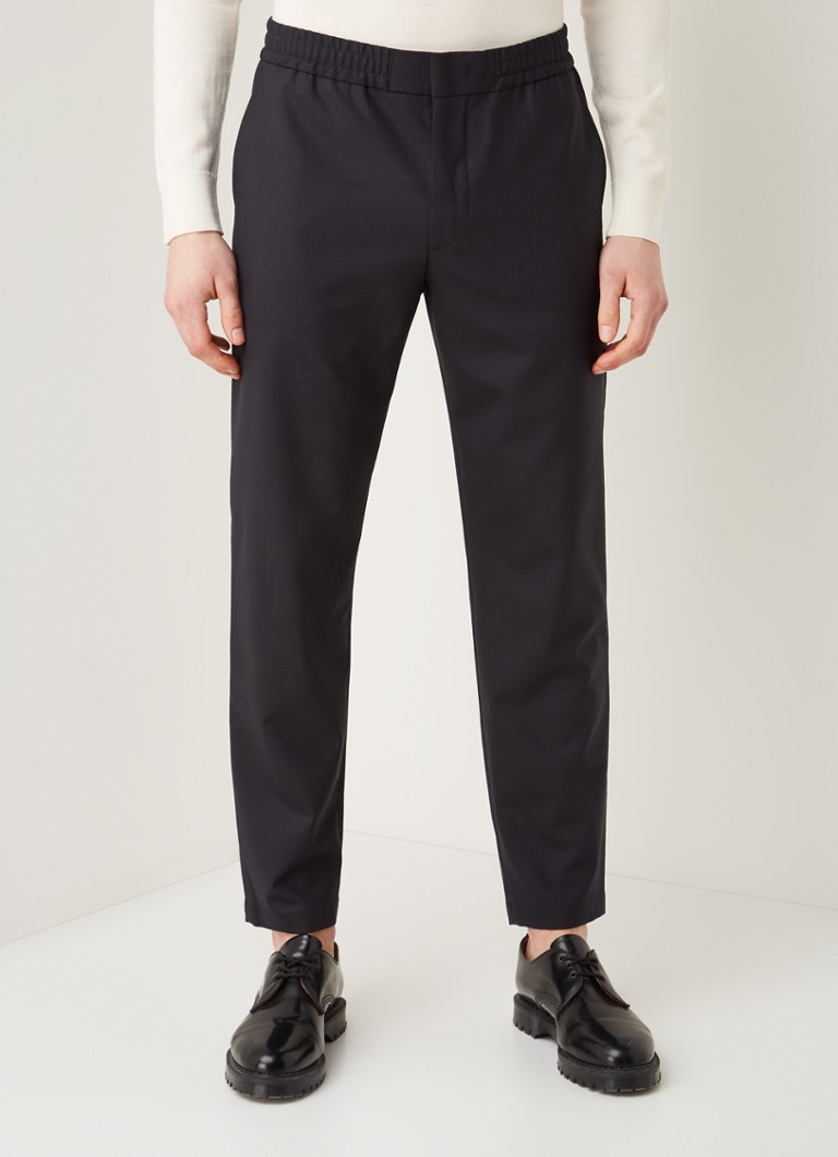 NN07 - Foss straight fit pantalon met steekzakken - Zwart
