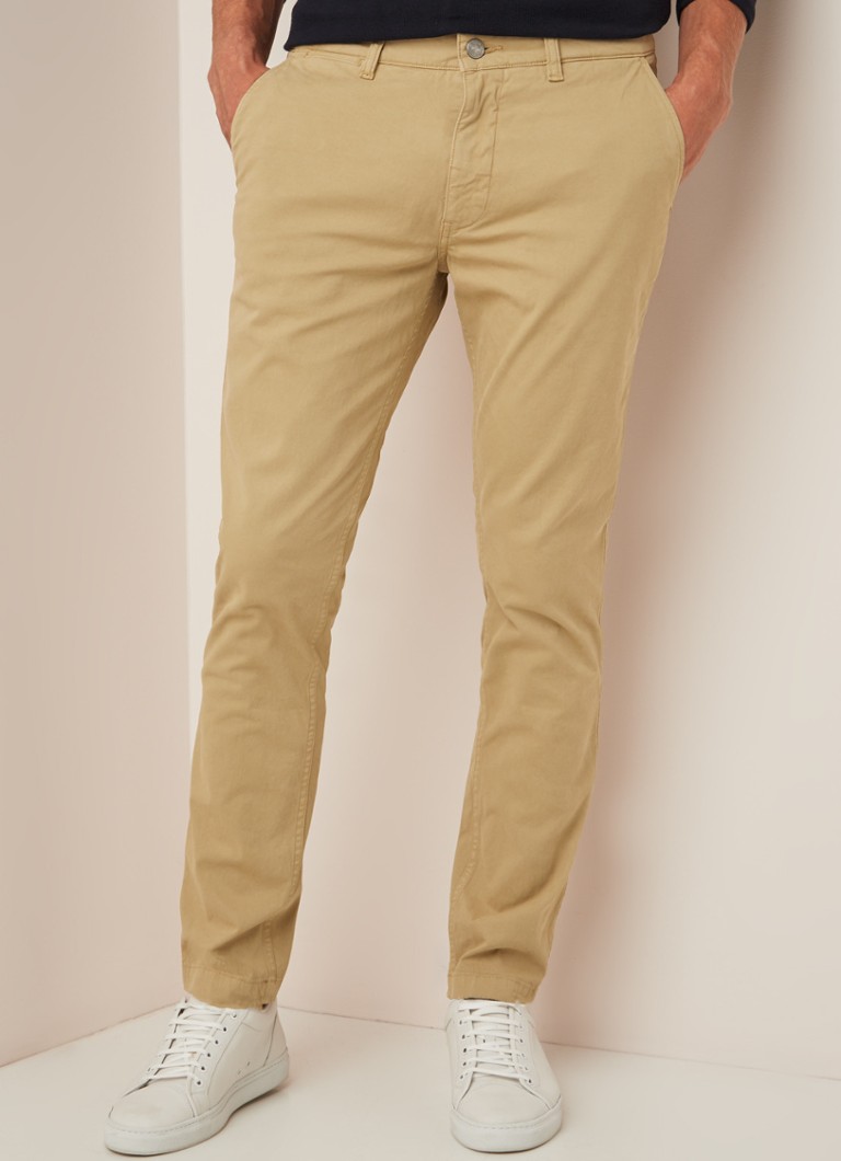 NN07 - Marco slim fit chino met stretch - Zand