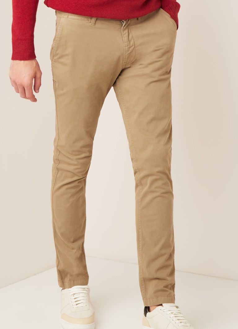 NN07 - Marco slim fit chino met stretch - Donkergroen