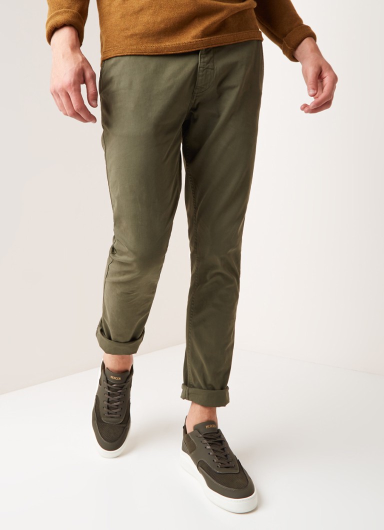 NN07 - Marco slim fit chino met stretch - Legergroen