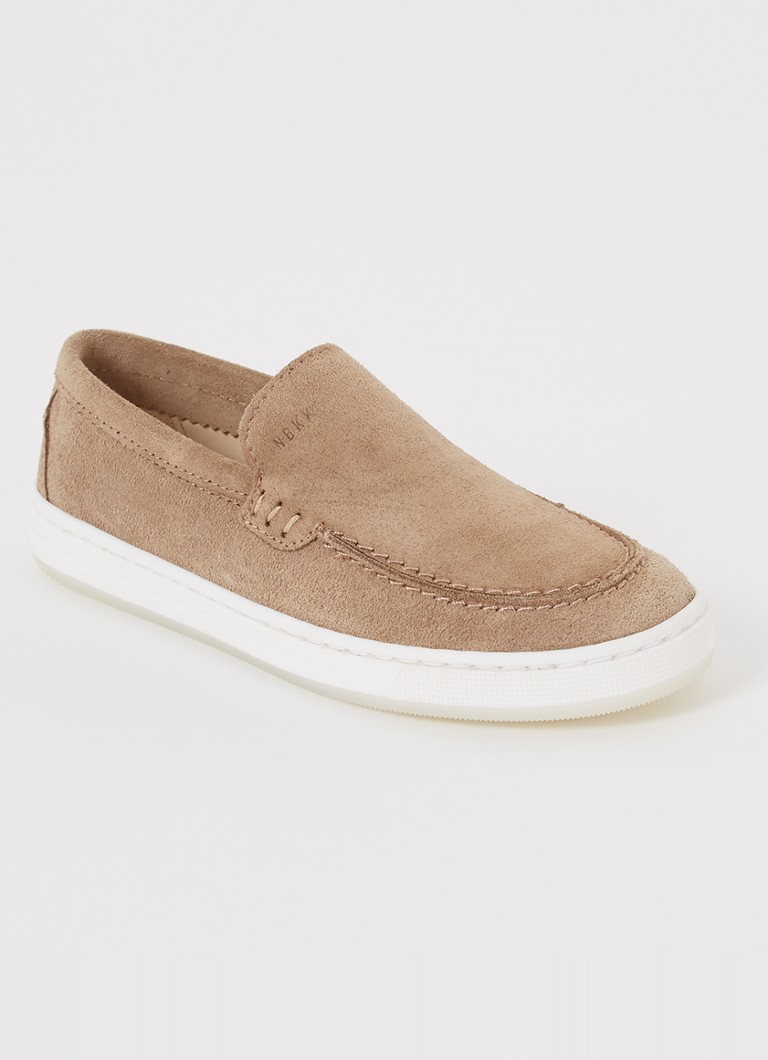 Nubikk - Jiro Mio slip-on van suède  - Zand