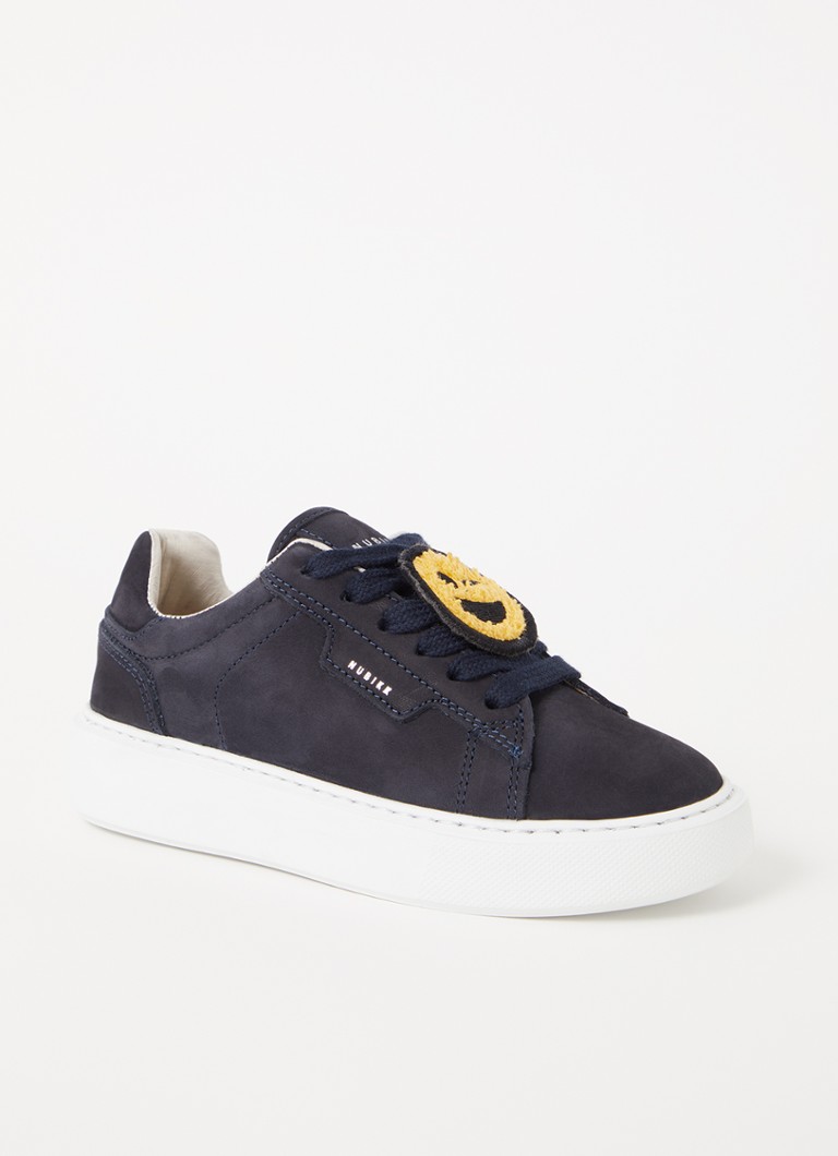 Nubikk - Vince Tora K sneaker van nubuck - Donkerblauw