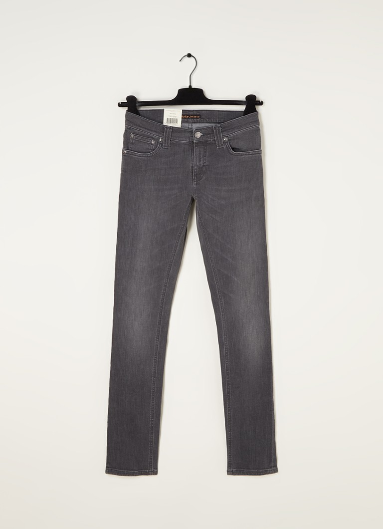 Nudie Jeans - Vintage Tight Long John low waist superslim fit jeans - maat W27/L32 - Donkergrijs