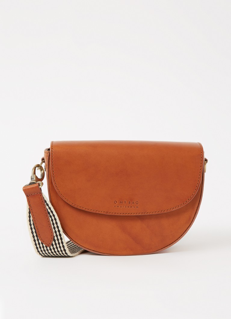 O My Bag Ava crossbodytas van leer • Cognac • de Bijenkorf