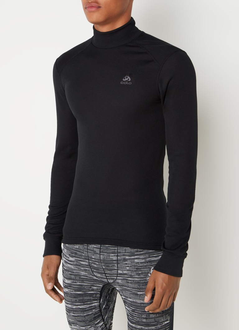 Odlo - Longsleeve thermo met col - Zwart