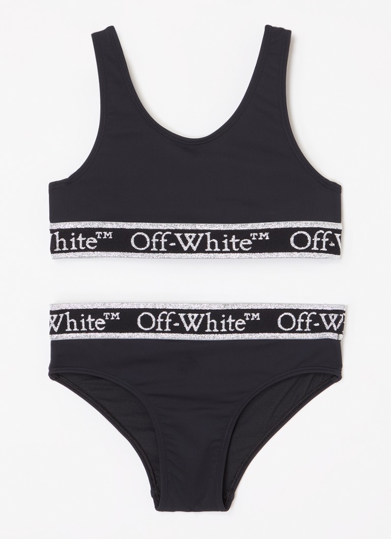 Off-White - Bikiniset met lurex - Zwart