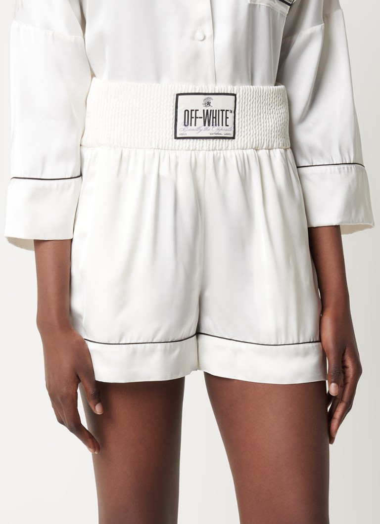 off white korte broek