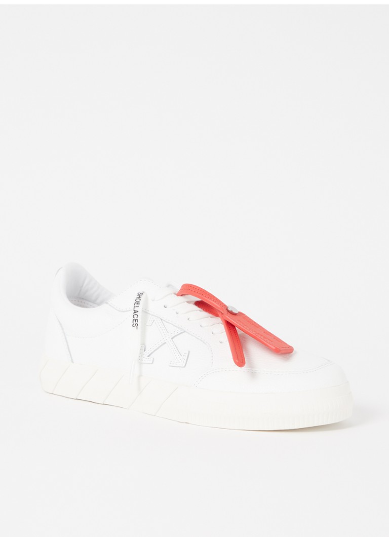 Off-White Low Vulcanized sneaker van kalfsleer • Wit • de Bijenkorf