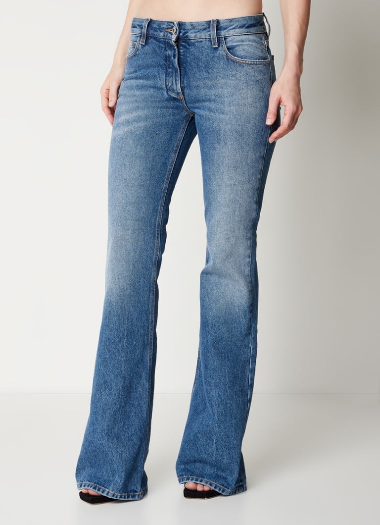GETADME Low Waist Flared Jeans Slimming Legs Plump Hips Bla ey Cotton Stretch Denim Pants Women's Faion Spring 2025