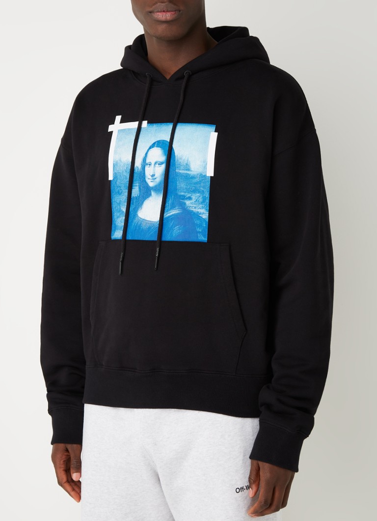 Off-White Mona Lisa hoodie met print • Zwart • de Bijenkorf