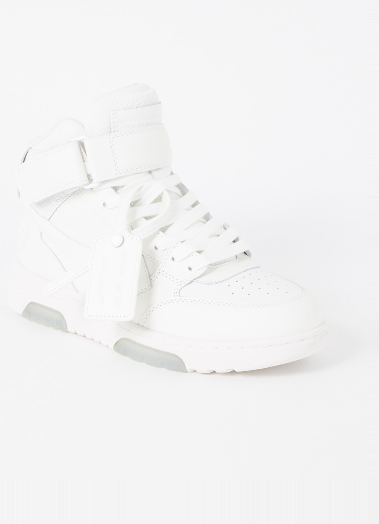 OffWhite Out Of Office Mid Top Lea sneaker van kalfsleer • Wit • de