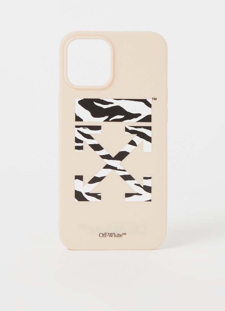 Off-White - Zebra telefoonhoes voor iPhone 12 Pro Max - Beige
