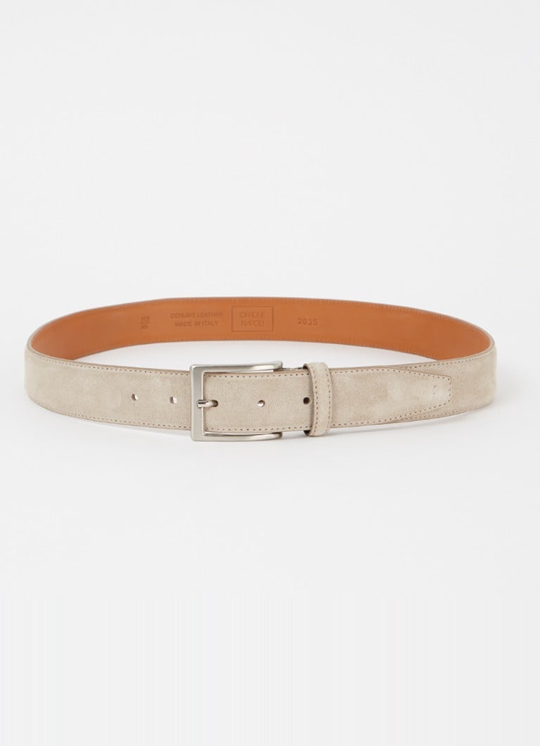 Officine Napoli - 2035 riem van suède - Beige