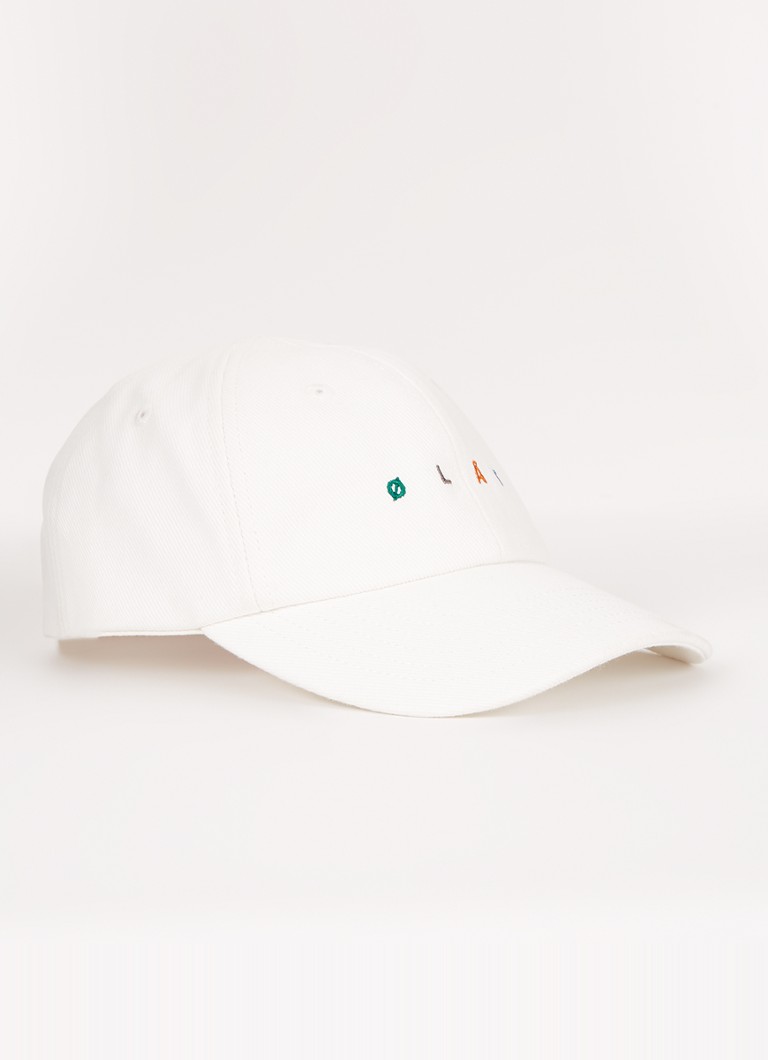 OLAF - Pet met logoborduring - Gebroken wit