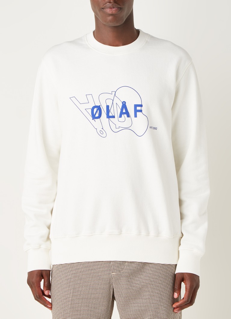 Kansen de wind is sterk Pakket OLAF Sweater met logoprint • Gebroken wit • de Bijenkorf