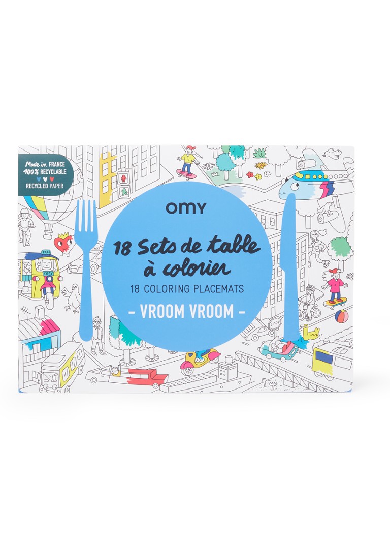 Omy VROOM VROOM placemats 18 stuks • de Bijenkorf