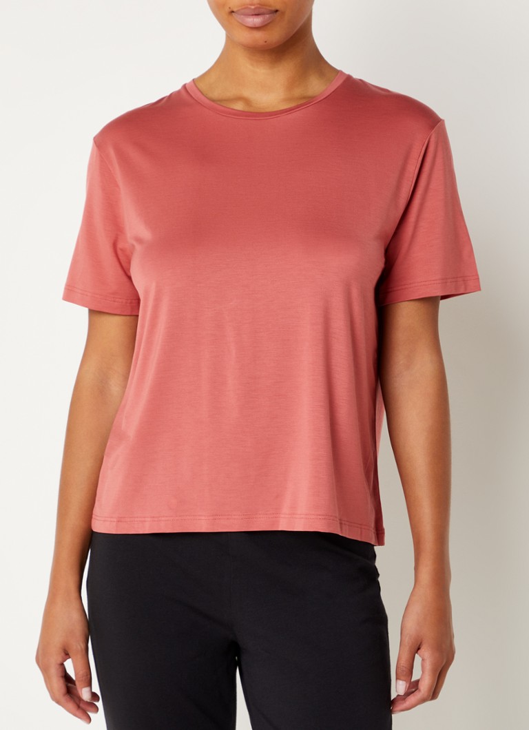 Organic Basics Lounge Tshirt van lyocell • Roestbruin • de Bijenkorf