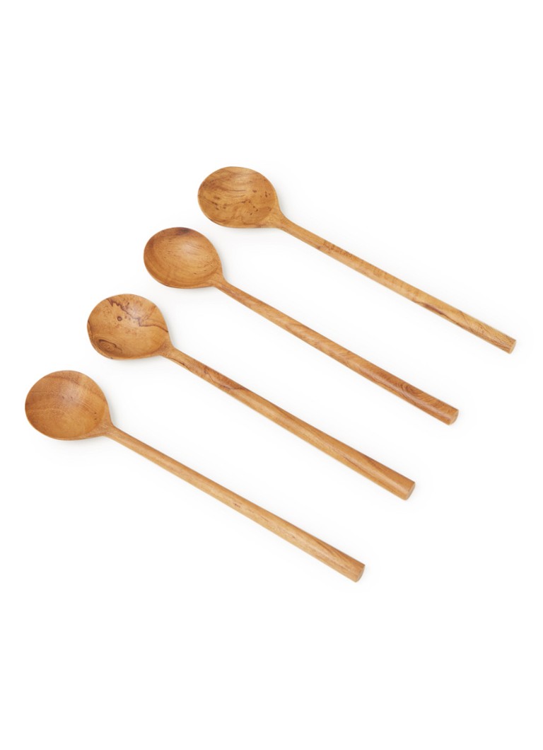 originalhome Just Spoons lepel set van 4 • Bruin • de Bijenkorf