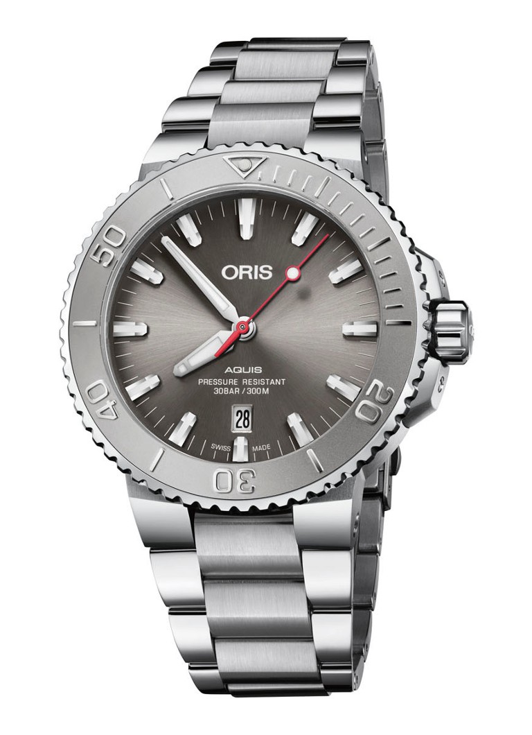 Oris - Aquis Date horloge - Zilver