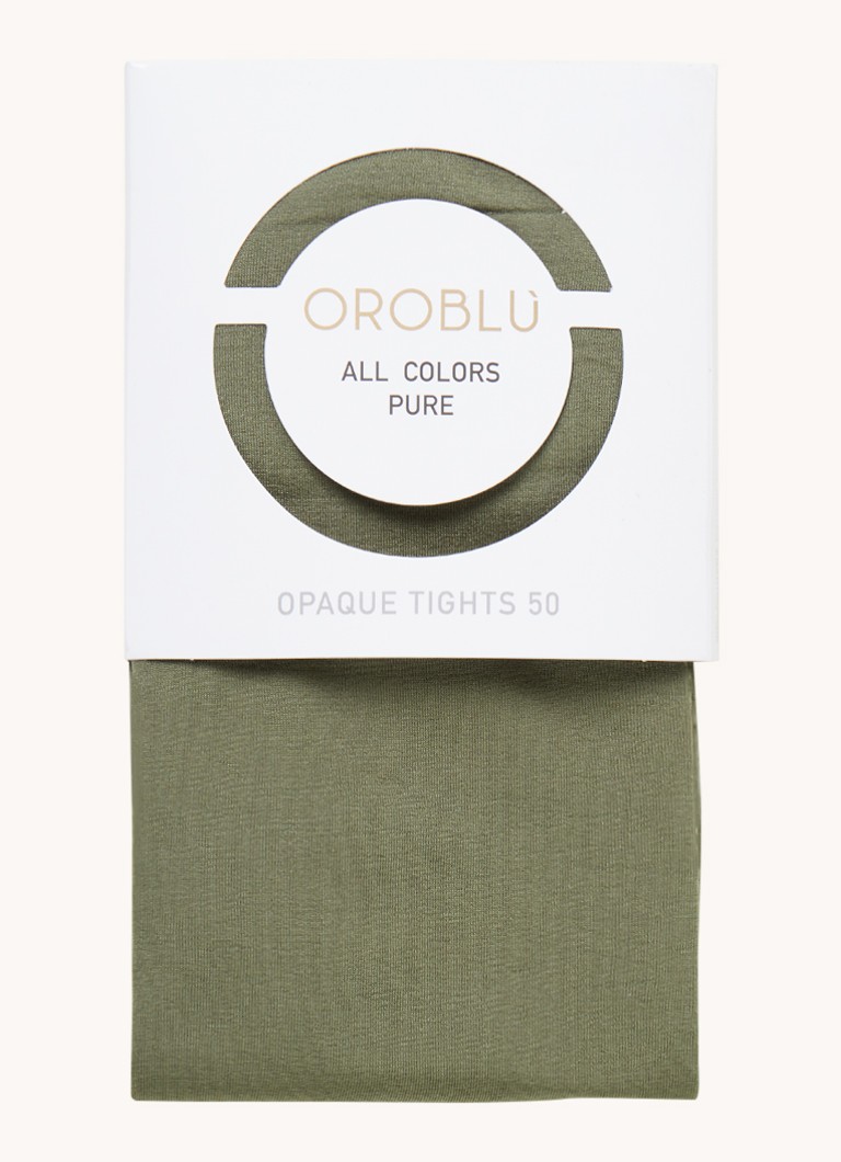 Oroblu Colors panty in 50 denier • Legergroen • de