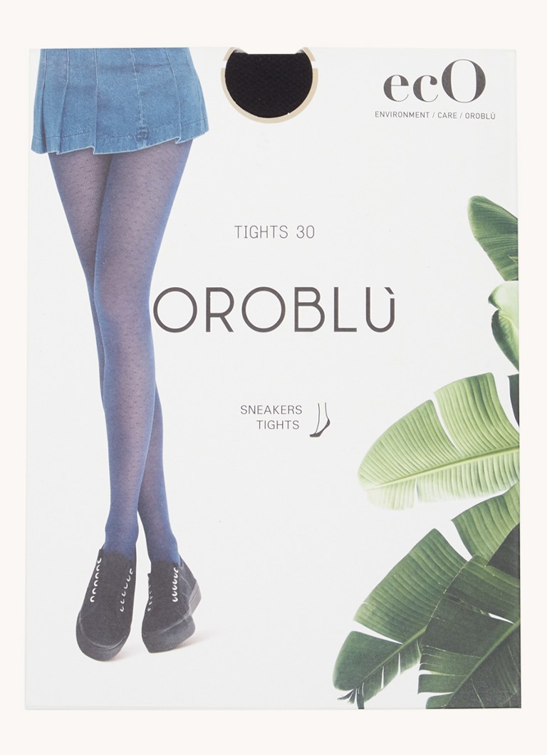 Oroblu - Eco Sneakers panty in 30 denier  - Zwart