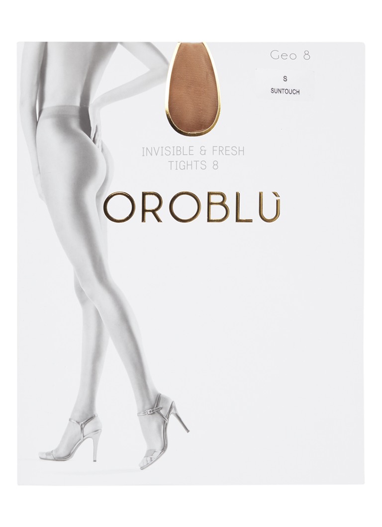 Oroblu - Geo panty in 8 denier  - Donkerbeige