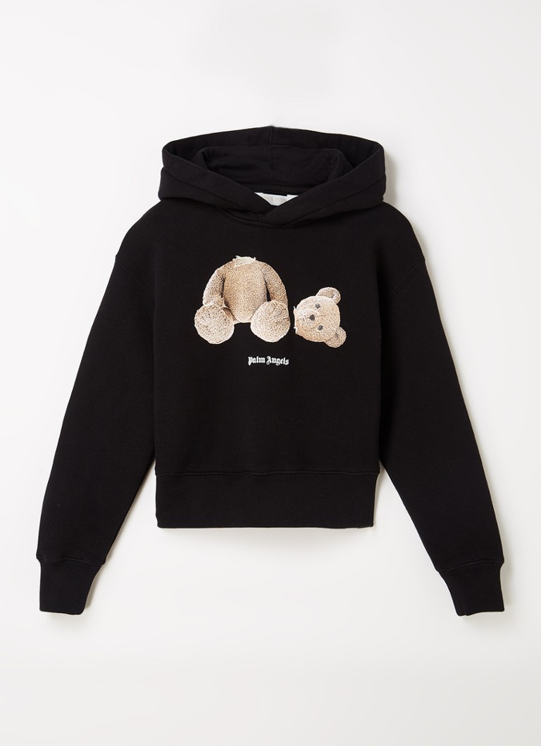 Palm Angels - Bear hoodie met print - Zwart