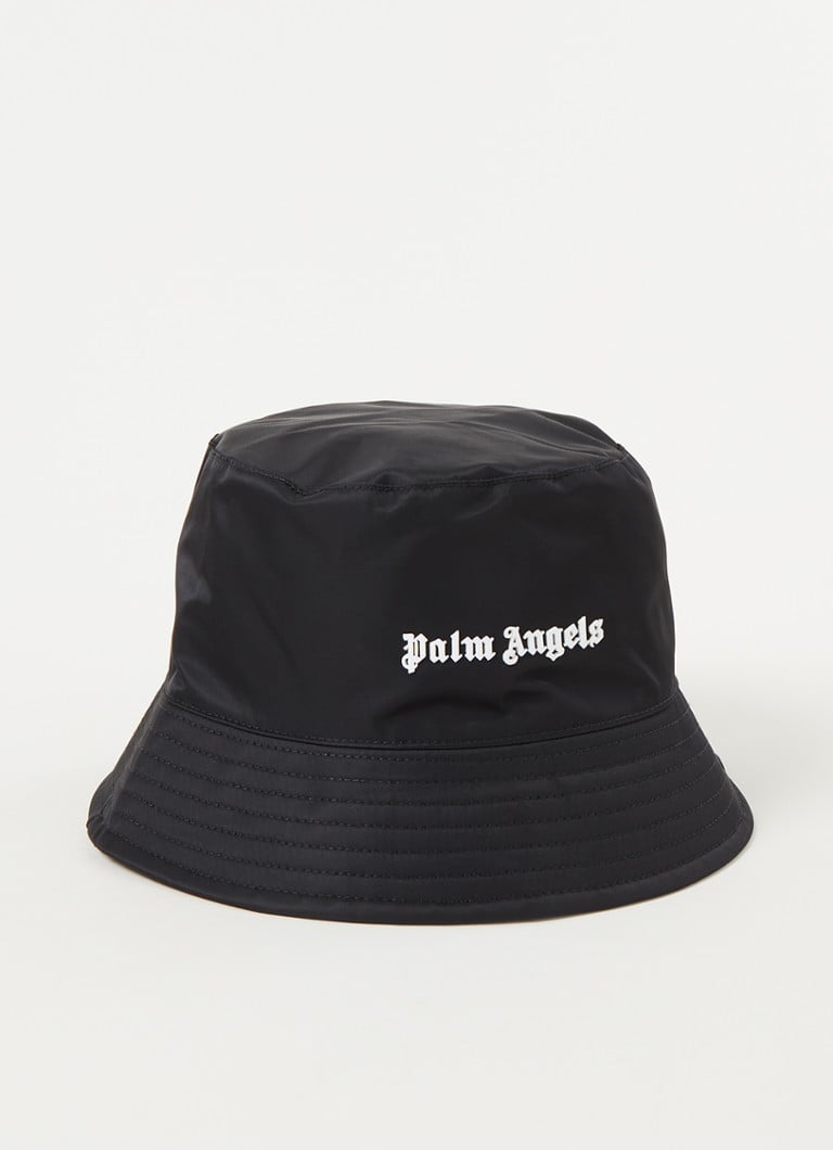 Palm Angels - Bucket hoed met logo - Zwart
