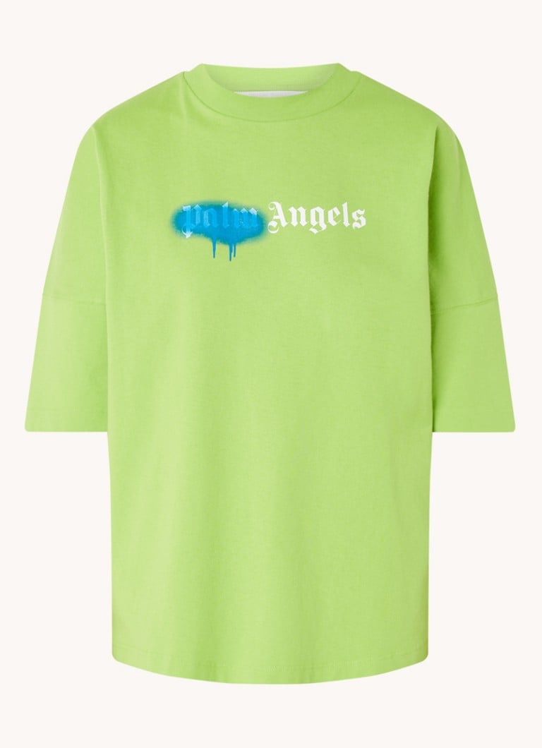 Dames Kleding voor voor Shorts voor Hotpants Palm Angels Katoen T-shirt Met Logoprint in het Roze 