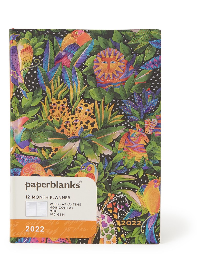 Paperblanks - Jungle Song Whimsical Creations agenda 2022 - Groen
