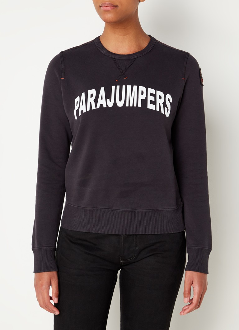 Parajumpers - Bianca sweater met logoprint - Donkerblauw