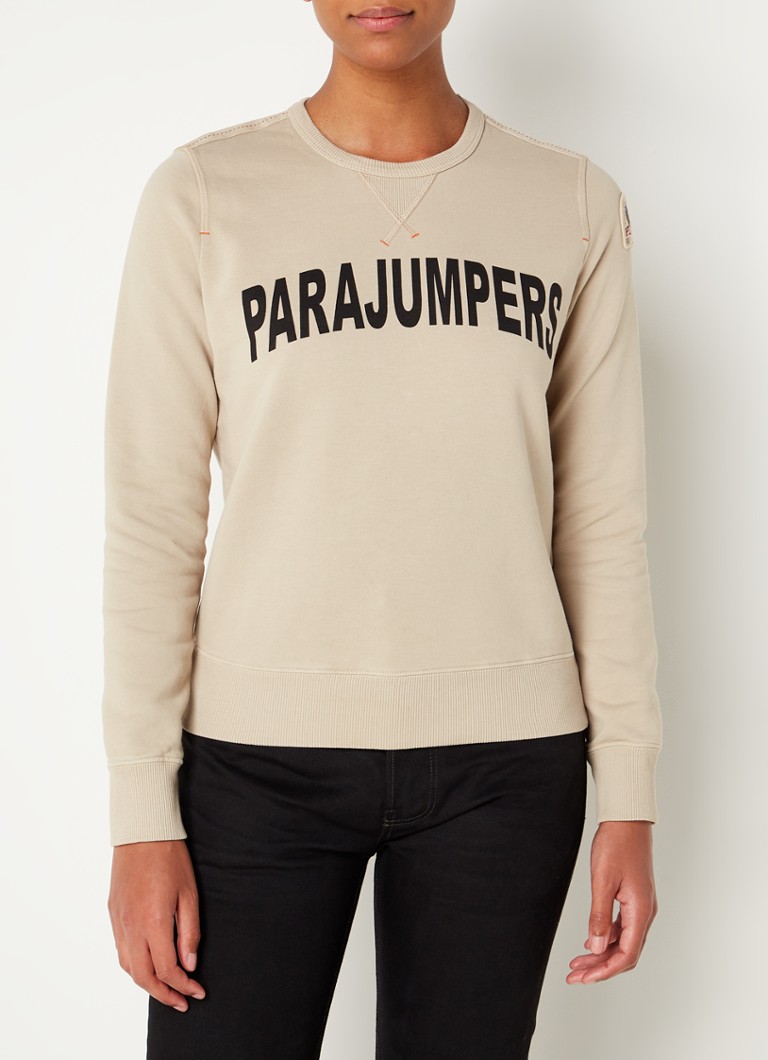 Parajumpers - Bianca sweater met logoprint - Beige