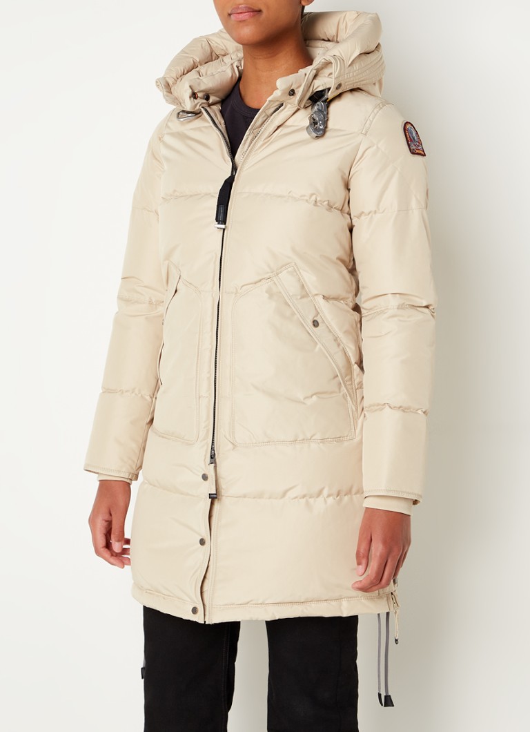 Parajumpers Long Bear gewatteerde parka met ritszakken en • Beige • de Bijenkorf