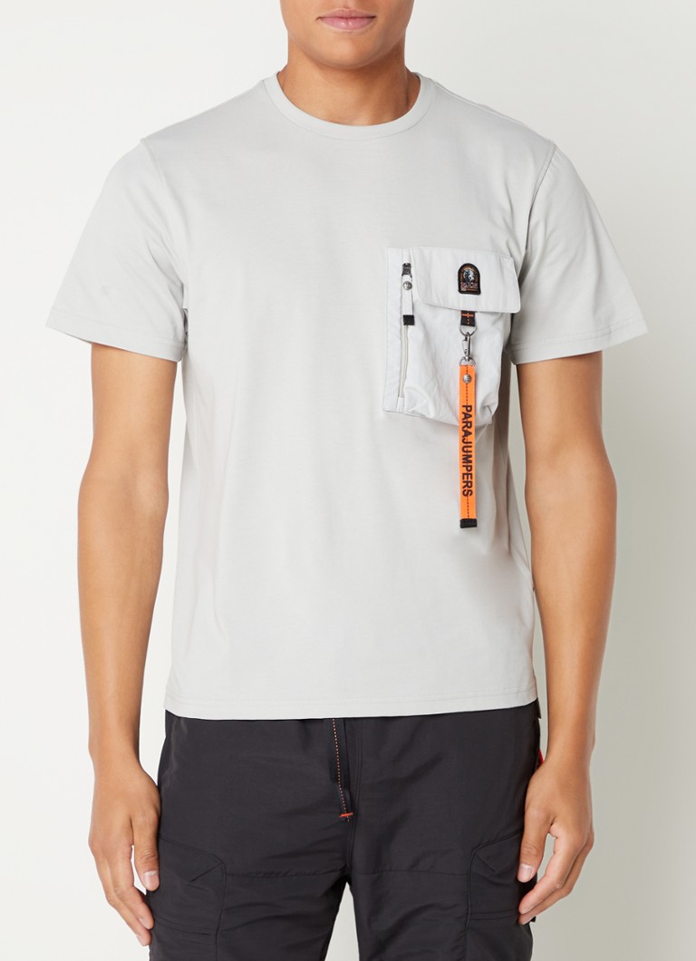 Parajumpers - Mojave Rescue T-shirt met borstzak - Lichtgrijs