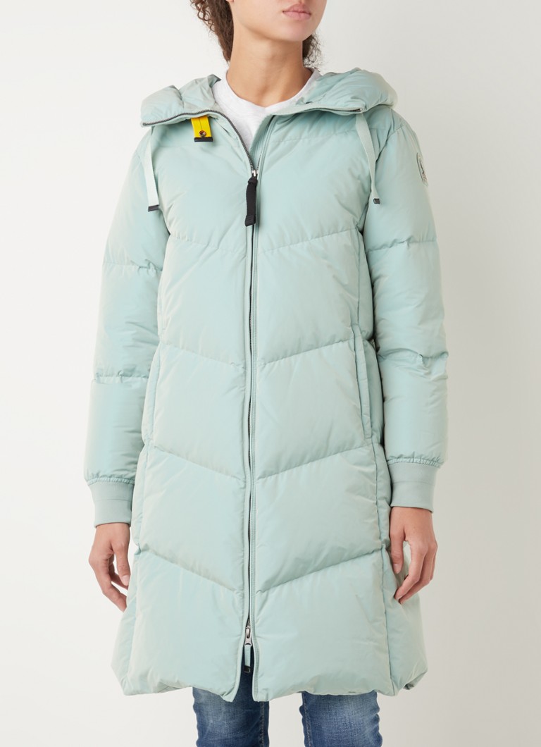 genezen Verlaten Onderhandelen Parajumpers Rindou longline puffer jas met donsvulling en ritsdetail • Mint  • de Bijenkorf