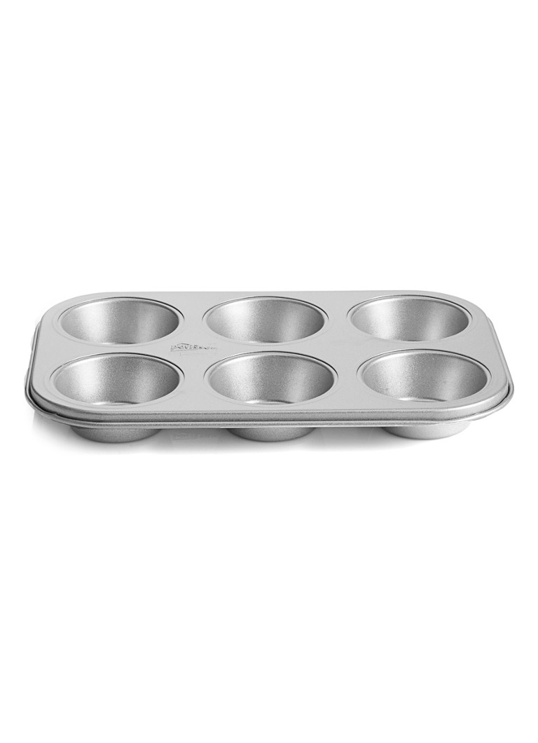 Patisse - Silver-Top bakvorm voor 6 muffins - Zilver