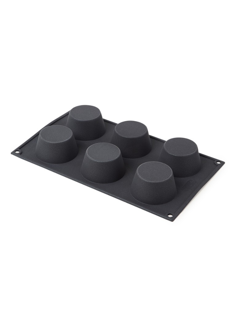 Patisse - Starflex flexibele muffinvorm 6-vaks 29 x 17 cm  - Antraciet