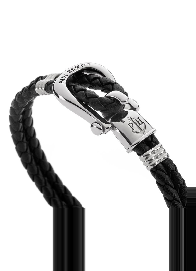 poeder omdraaien gevoeligheid Paul Hewitt Phinity armband van leer • Zwart • de Bijenkorf