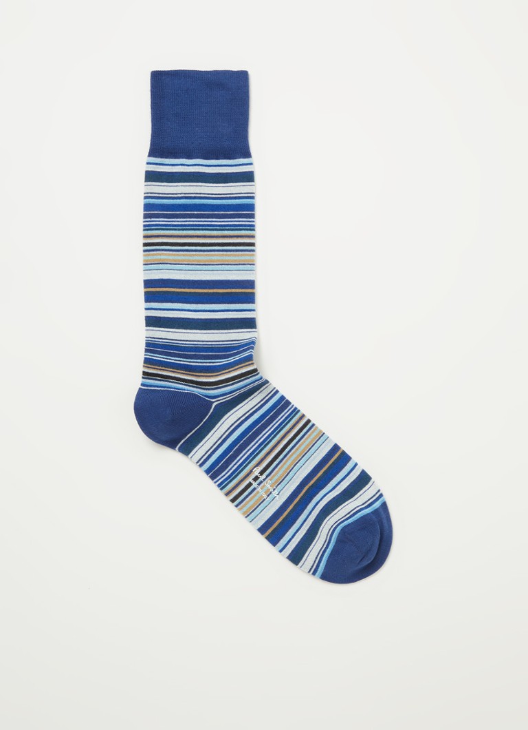 Paul Smith - Multistripe sokken met streepprint - Blauw
