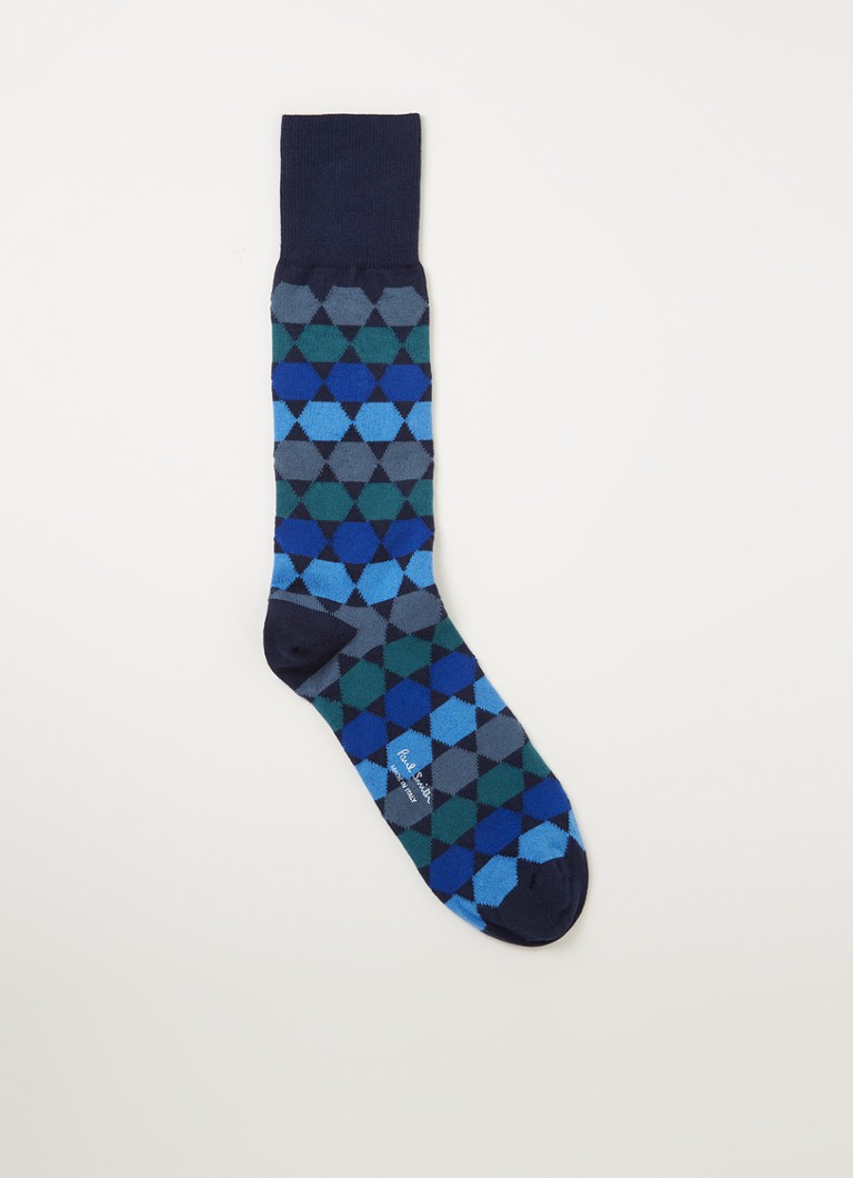Paul Smith - Wesley sokken met print - Donkerblauw
