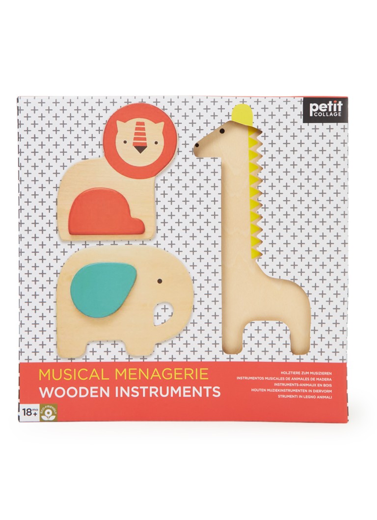 Petit Collage - Musical Menagerie muziekinstrumenten van hout - null
