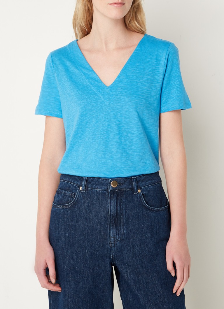 Phase Eight - Elspeth T-shirt met gemêleerd dessin - Blauw